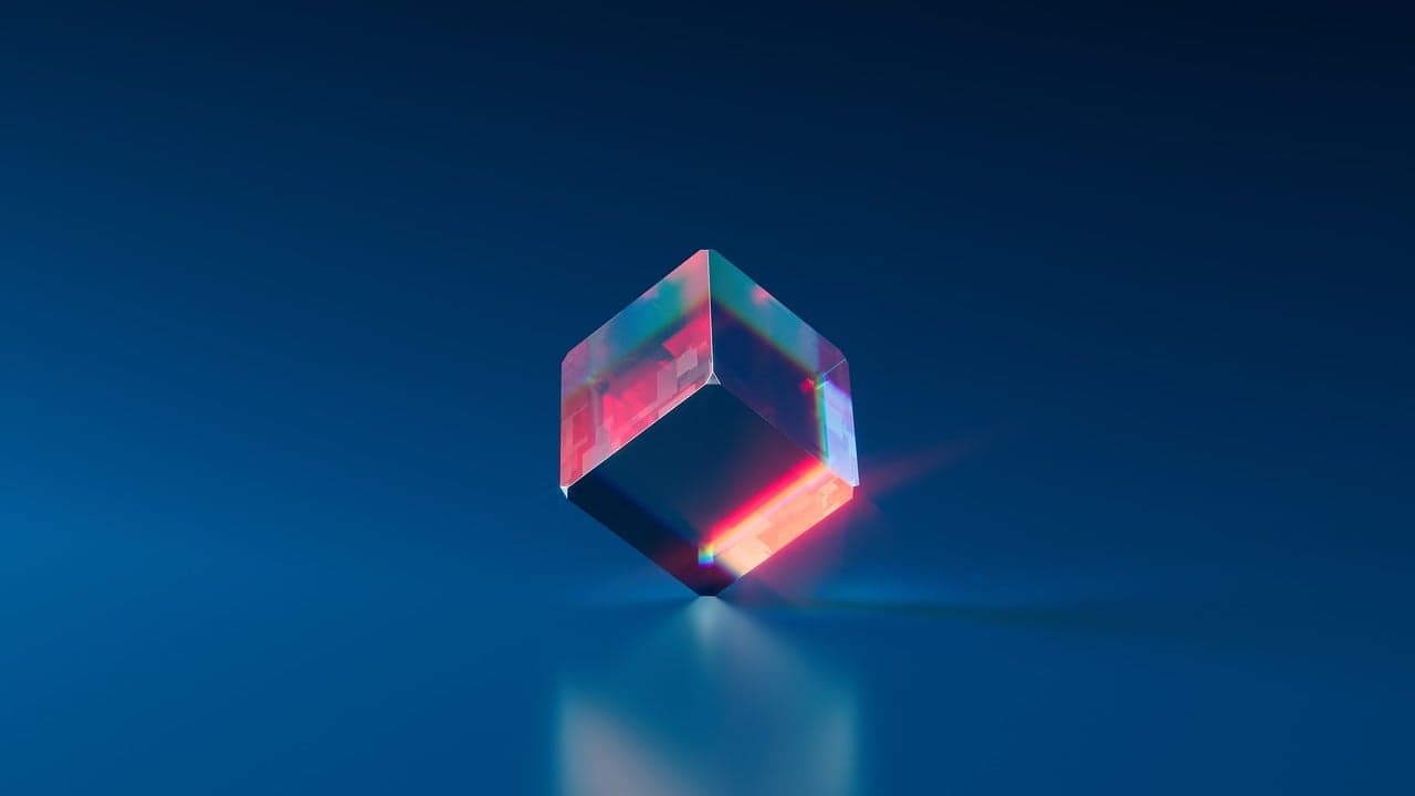 Blue crystals background